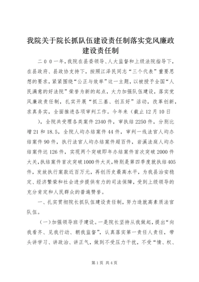 我院关于院长抓队伍建设责任制落实党风廉政建设责任制 (4).docx