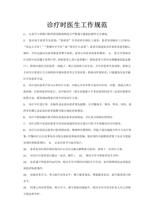 口腔诊所标准规章核心制度.docx