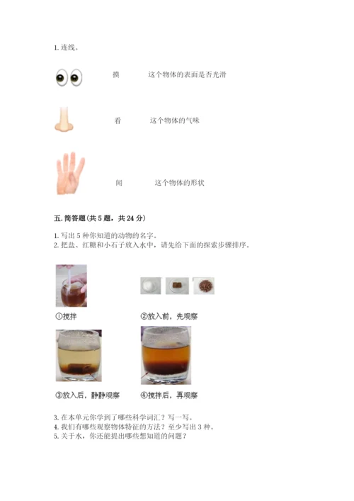 教科版一年级下册科学期末测试卷含答案下载.docx