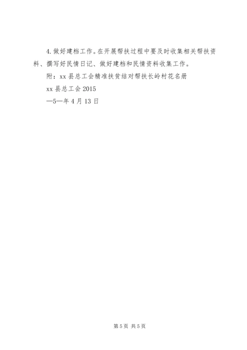 马鞍村精准扶贫结对帮扶工作实施方案 (4).docx