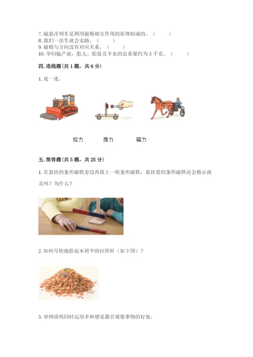 教科版二年级下册科学期末测试卷及完整答案【历年真题】.docx
