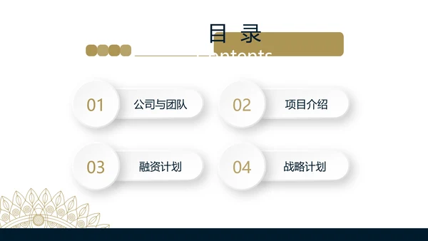 霸气高端大气创业融资计划书动态PPT模板