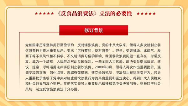中华人民共和国反食品浪费法学习课件PPT党建