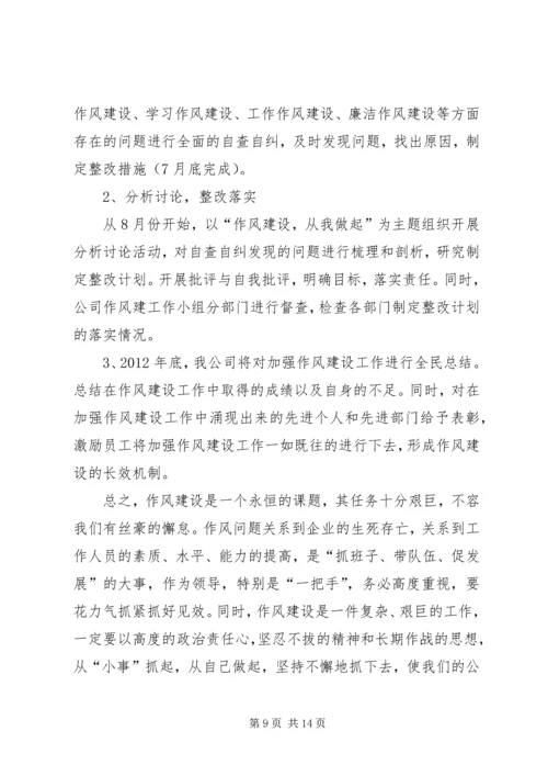 转职能转方式转作风实施方案.docx