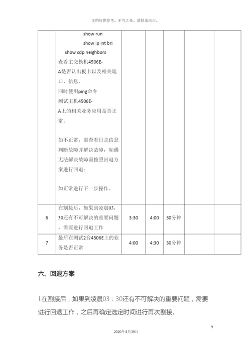 运营商网络割接方案.docx