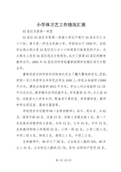 小学体卫艺工作情况汇报 (3).docx