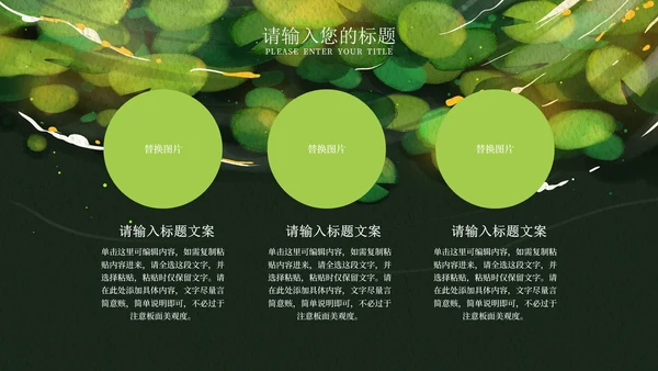 绿色清新传统节气夏至宣传PPT模板