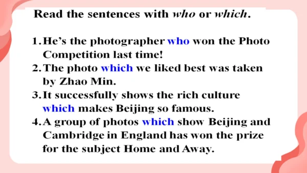 Module 11 Photos Unit 3 Language in use