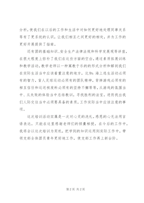 团委团支部书记培训心得体会范文.docx