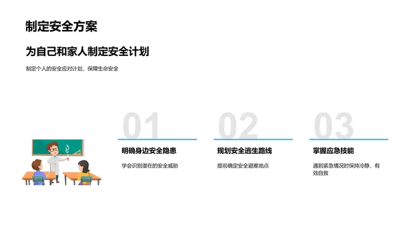 班会安全教育PPT模板