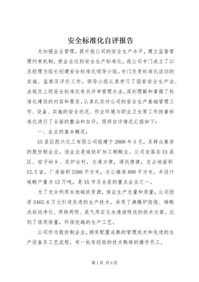 安全标准化自评报告.docx