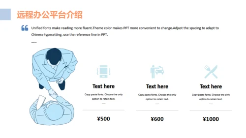 互联网PC电脑远程办公通用PPT模板