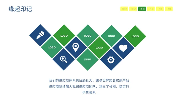 绿色清新风格企业介绍通用PPT模板