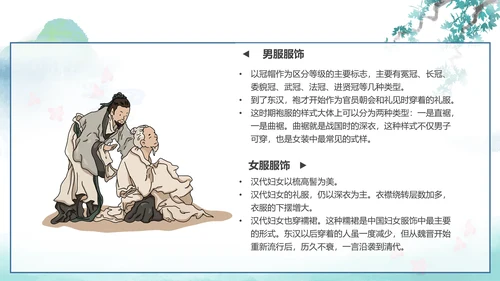 中国传统服饰历史演变过程汉服PPT模板