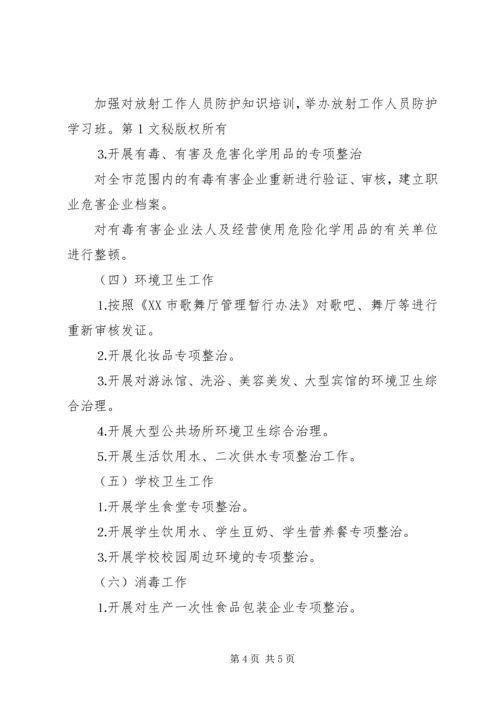 年全市卫生执法监督工作计划 (2).docx