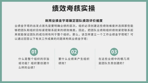 绿色莫兰迪简约员工考核培训带内容PPT模板