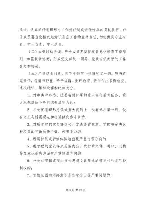 意识形态工作责任制的检查考核制度范本六篇.docx