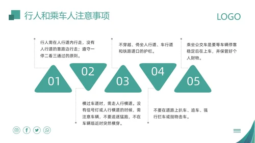 绿色简约物业员工安全知识PPT模板宣传PPT动态PPT安全教育