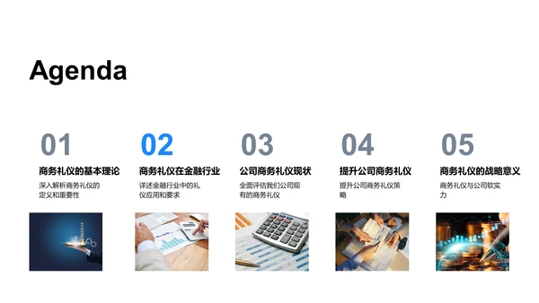 金融业商务礼仪提升PPT模板