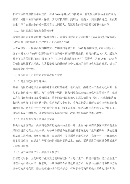 医药制造上市公司营运资金管理的案例分析.docx