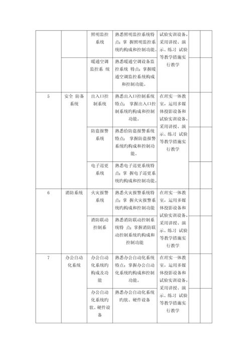 楼宇智能化工程技术课程标准.docx