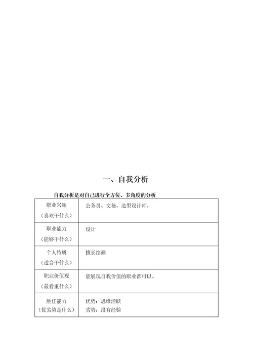 动漫专业大学生职业生涯规划书