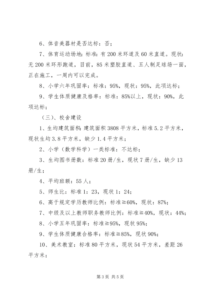 城关镇西街小学义务教育均衡发展汇报材料20XX年.docx