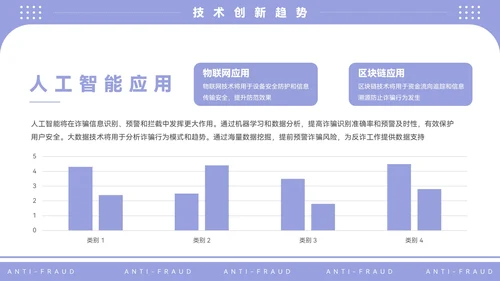 紫色插画风电信反诈宣传PPT模板