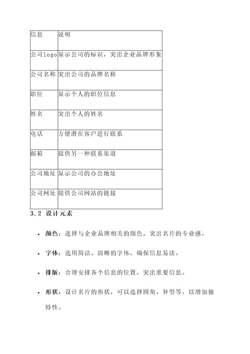 企业高端名片模板设计方案