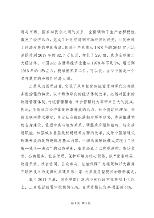 改革开放引路奋斗铸就辉煌——支部书记讲党课.docx