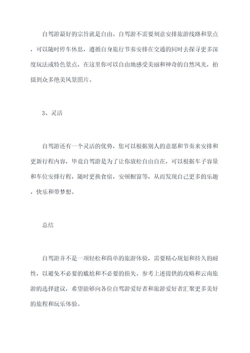 灵宝去云南旅游攻略自驾游
