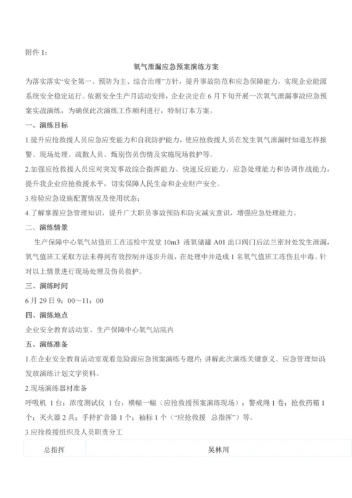 液氧泄露应急专题预案演练专业方案.docx