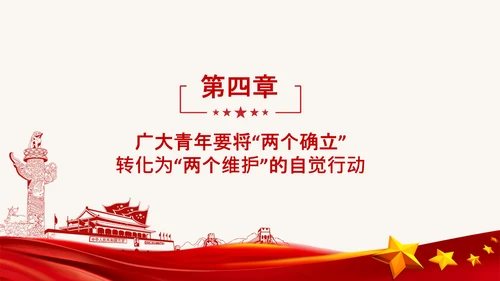 青年学习两个确立的决定性意义党课PPT课件