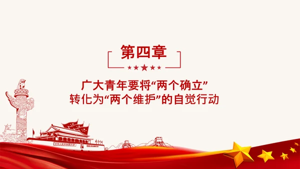 青年学习两个确立的决定性意义党课PPT课件