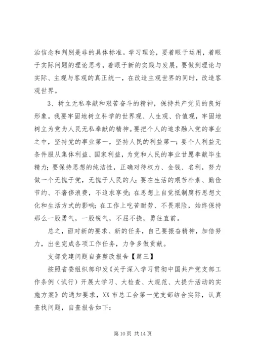 支部党建问题自查整改报告.docx