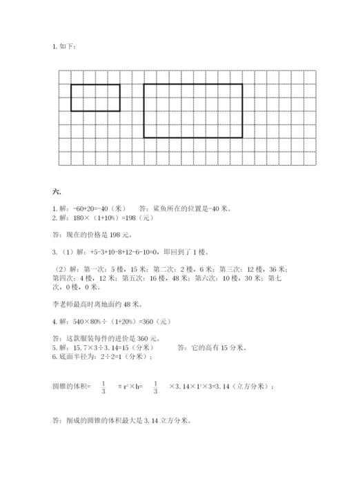 小学六年级数学摸底考试题附答案【能力提升】.docx