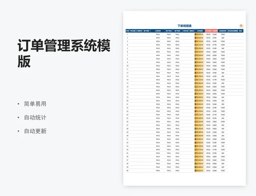 订单管理系统模版