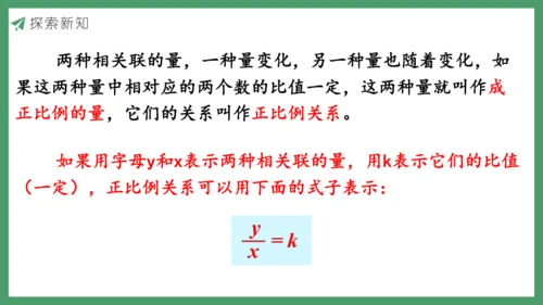 新人教版数学六年级下册4.2.1  正比例课件