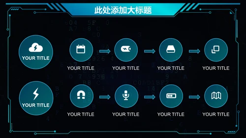 科技创新互联网招商炫酷通用PPT模板