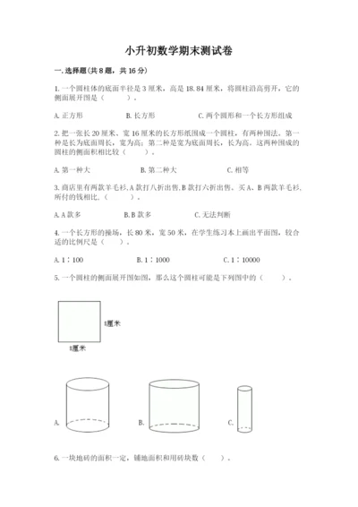 小升初数学期末测试卷精品有答案.docx