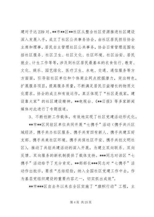 赴外地考察学习社区及非公党建工作.docx