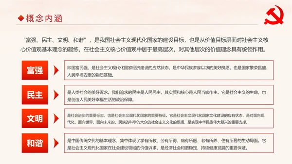 学习解读社会主义核心价值观PPT模板