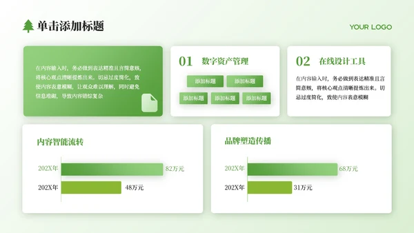 绿色简约风国家公园自然探索之旅PPT模板