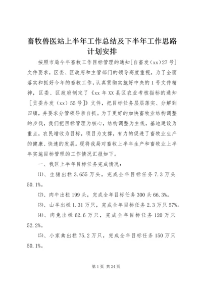 畜牧兽医站上半年工作总结及下半年工作思路计划安排 (2).docx