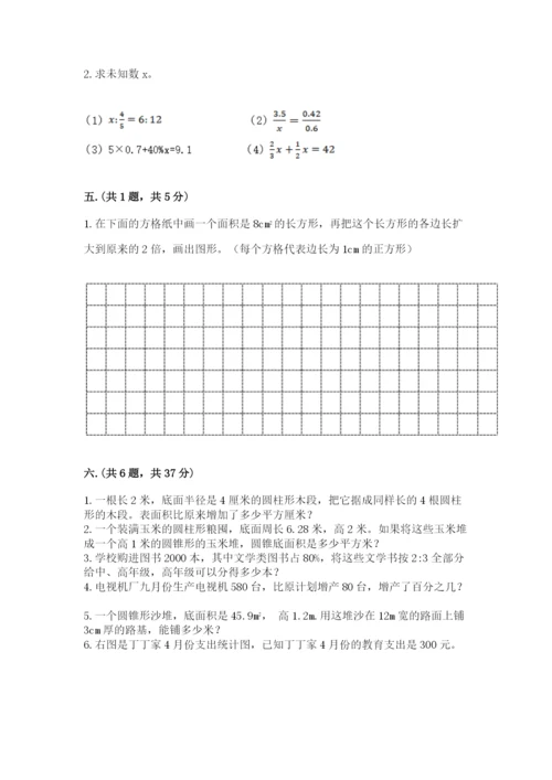 苏教版六年级数学小升初试卷（培优b卷）.docx