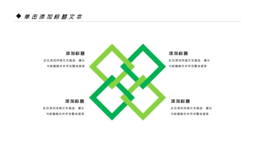 绿色清新生态文明环保低碳和谐社区PPT模板