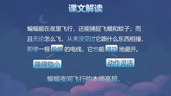 部编版四年级上册夜间飞行的秘密课件PPT模板