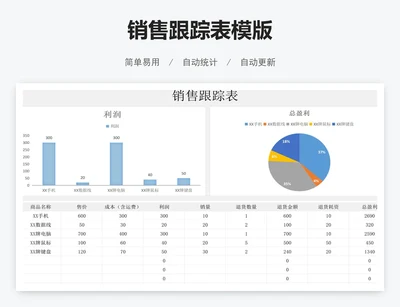 销售跟踪表模版