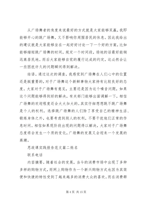 思政课实践报告范文3篇.docx