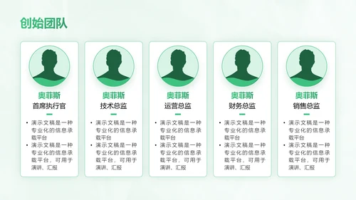 绿色商务风农业商业计划书PPT模板